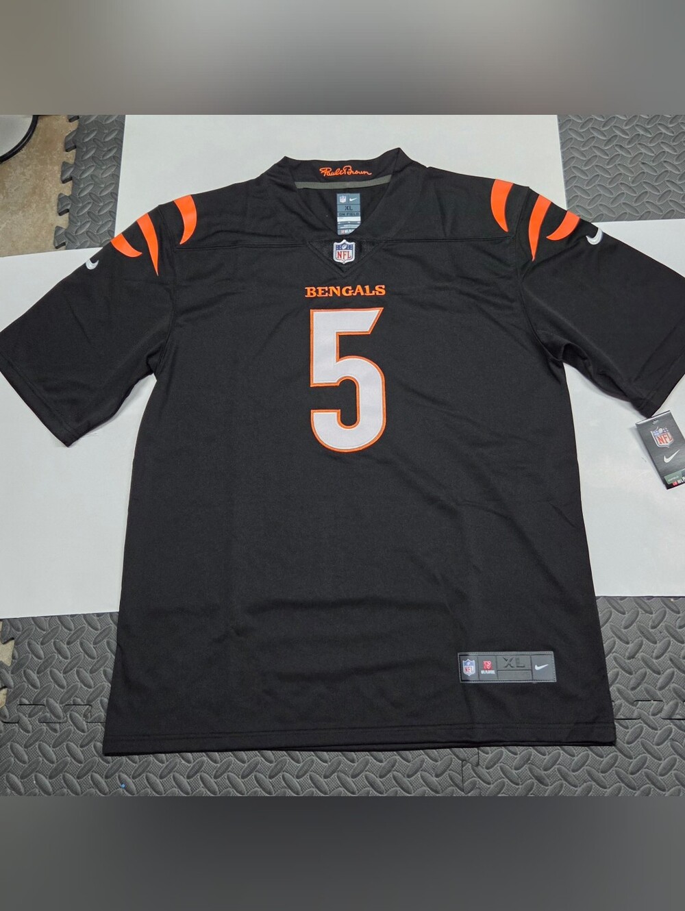 Nike Tee Higgins black Cincinnati Bengals game jersey Men's L-XL Stitched NEW!!